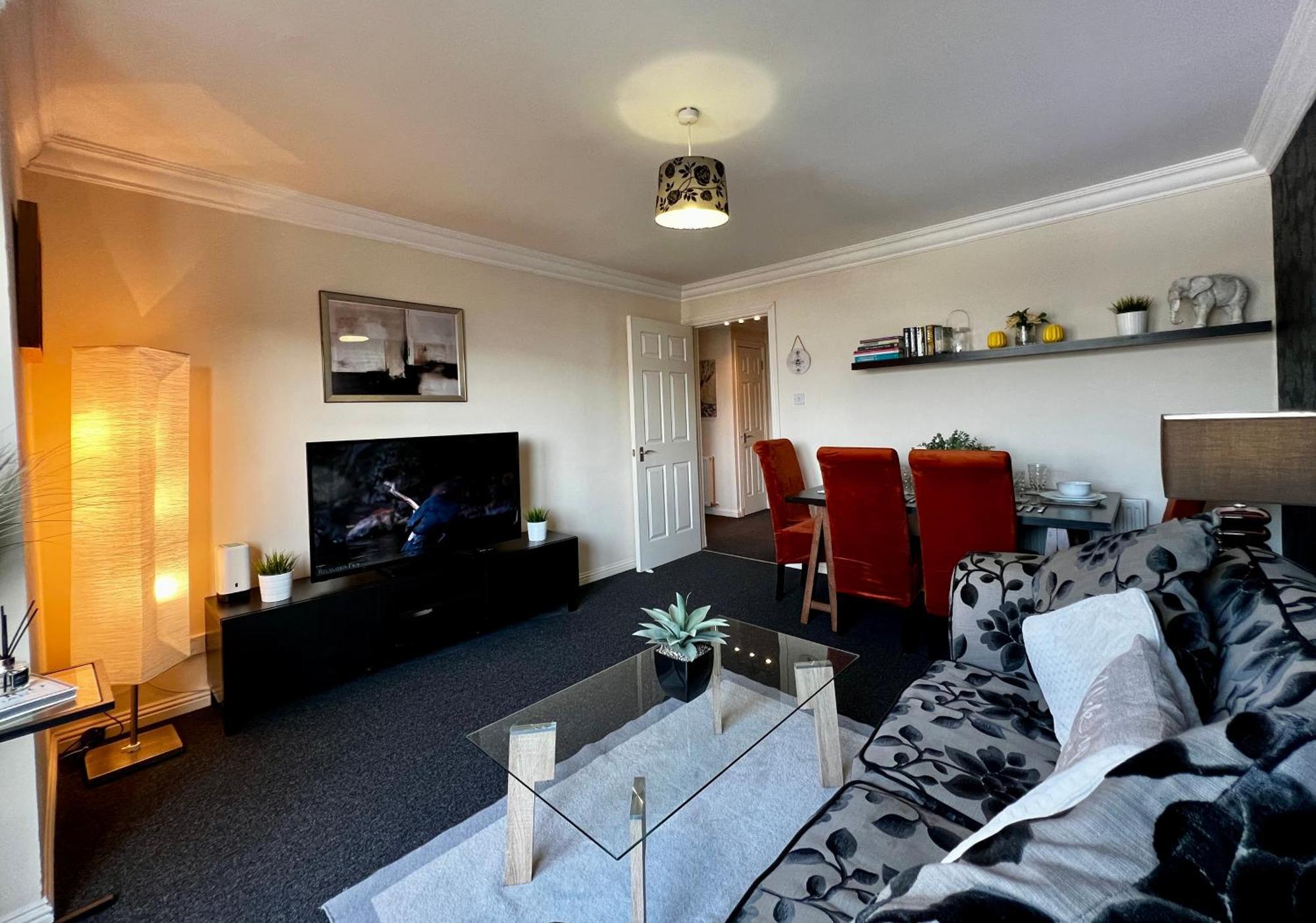 Appartement Stylish Modern Flat With Juliet Balcony & Parking à Glasgow Extérieur photo