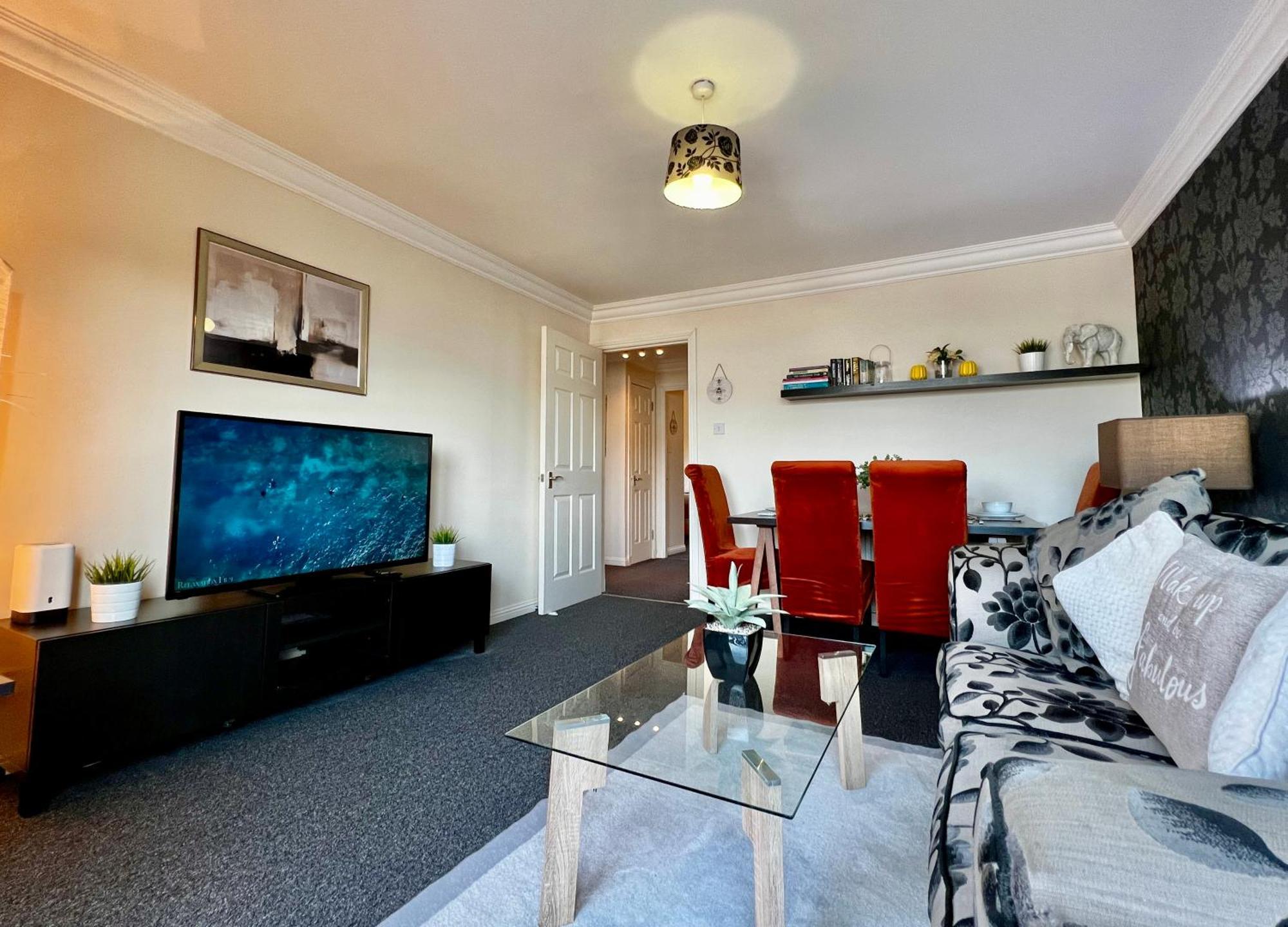 Appartement Stylish Modern Flat With Juliet Balcony & Parking à Glasgow Extérieur photo