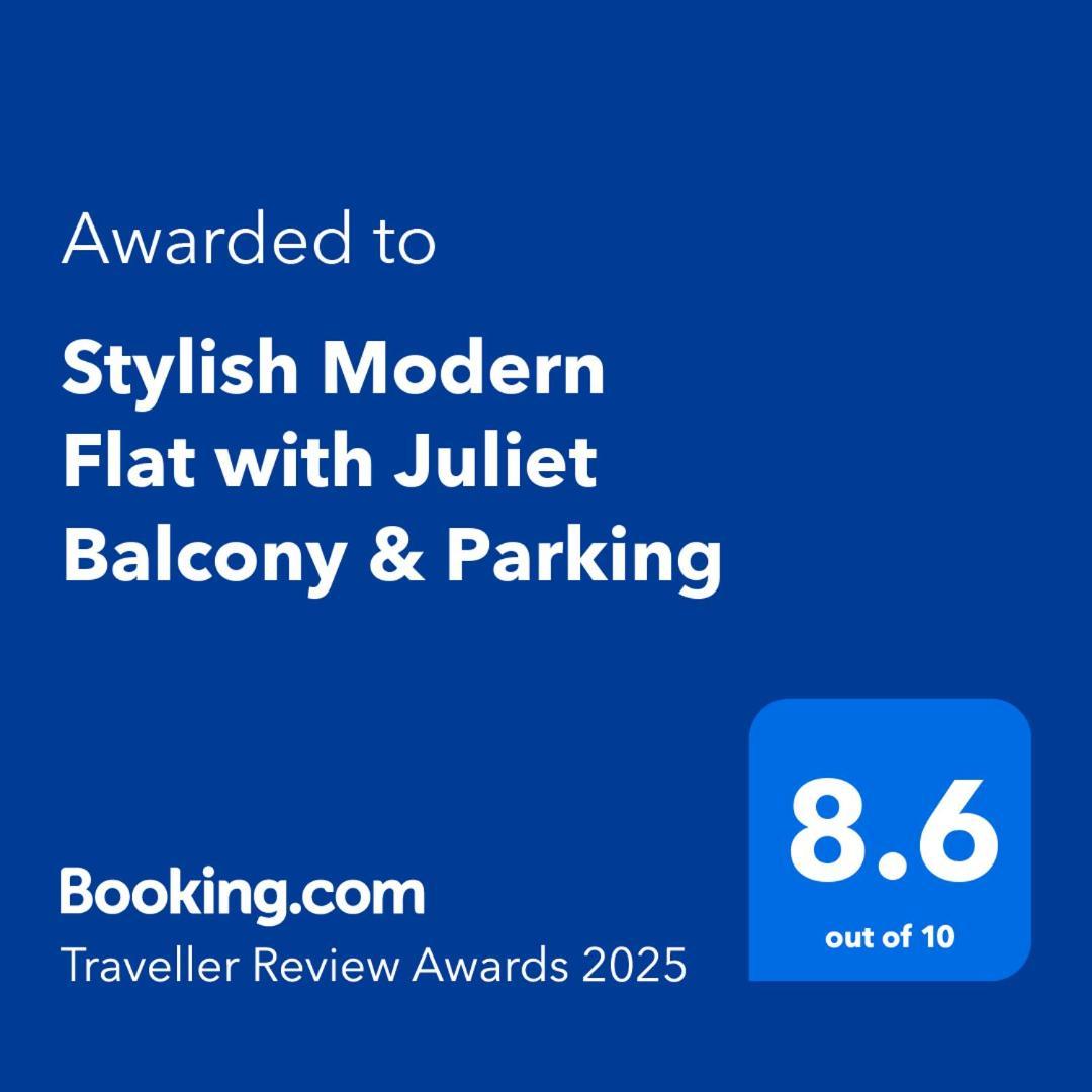 Appartement Stylish Modern Flat With Juliet Balcony & Parking à Glasgow Extérieur photo